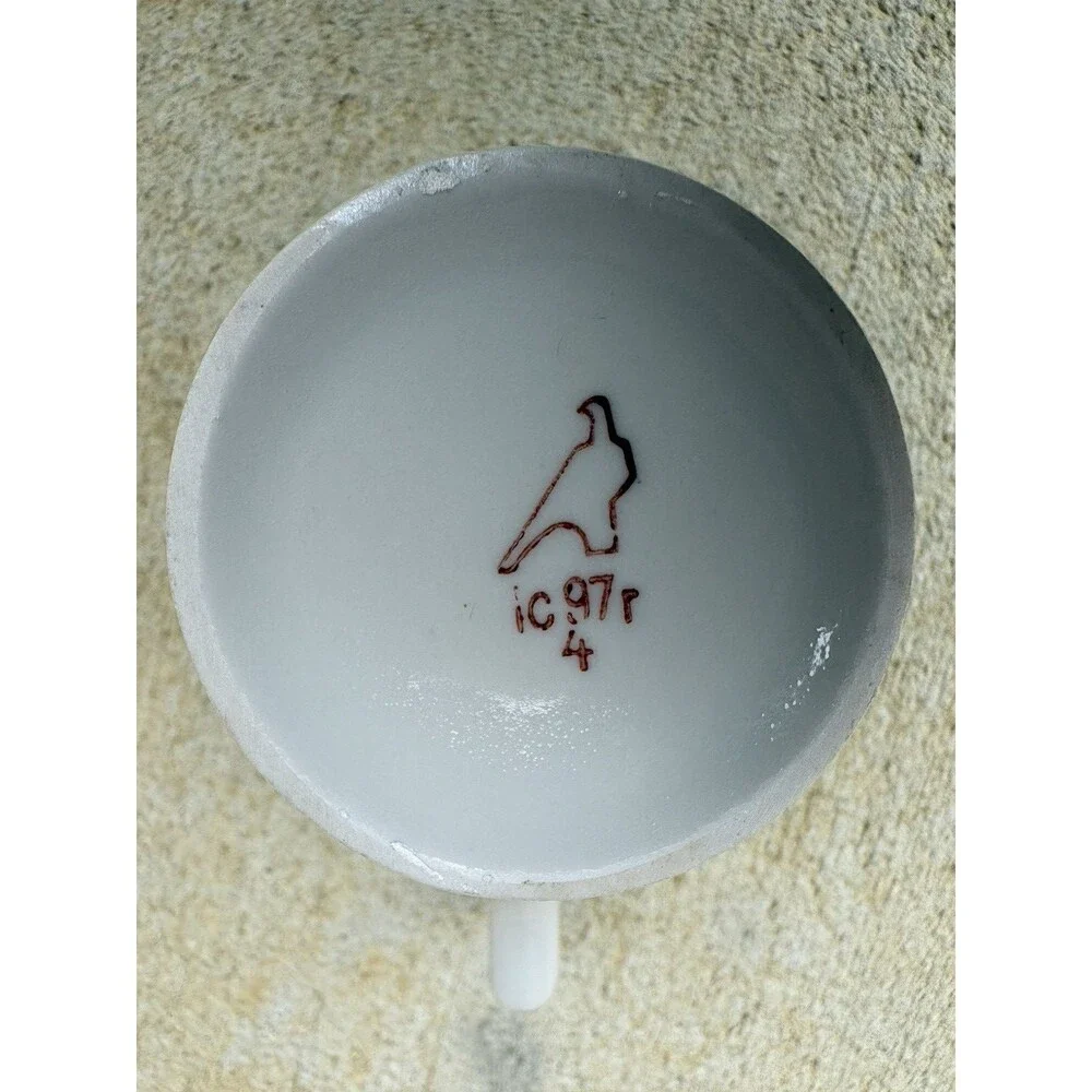 Vintage 1950-70s USSR Russian Dulevo Dulyovo Porcelain Glazed Demitasse Cup 6 oz